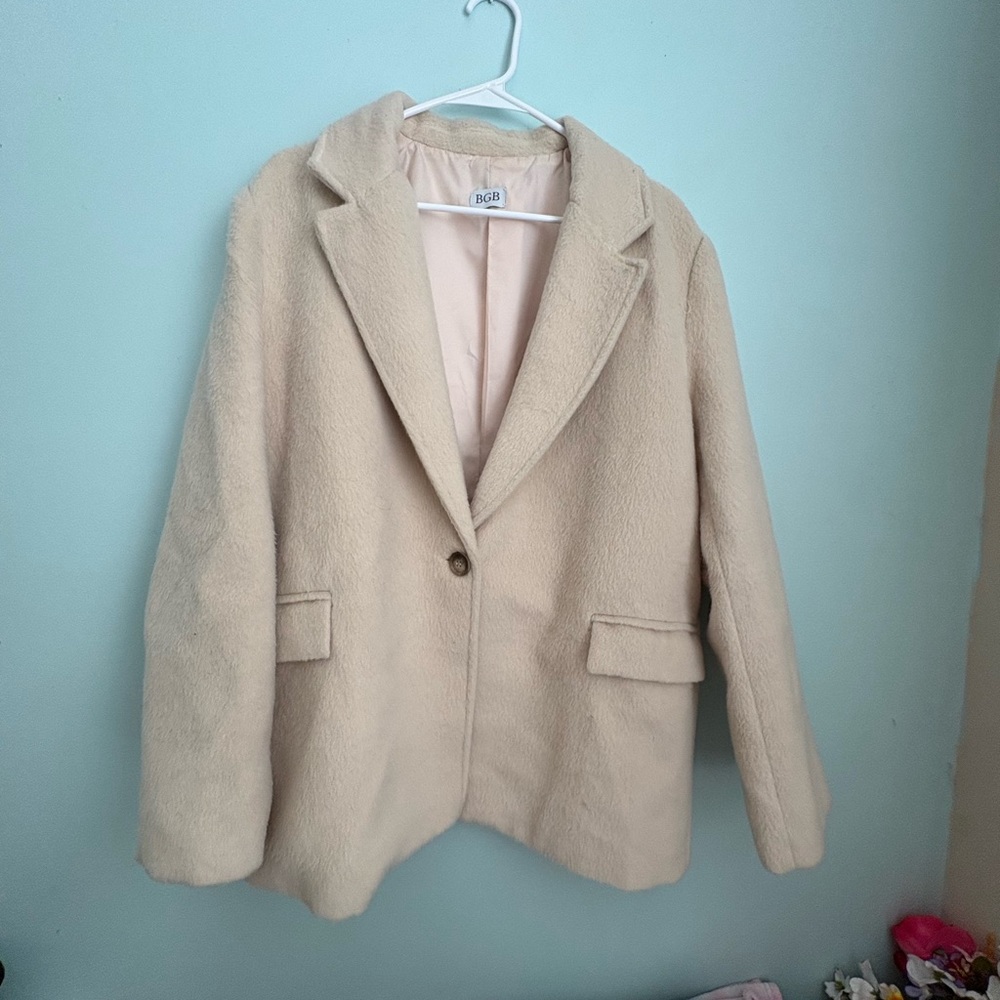 D&G Women's Beige Teddy Jacket